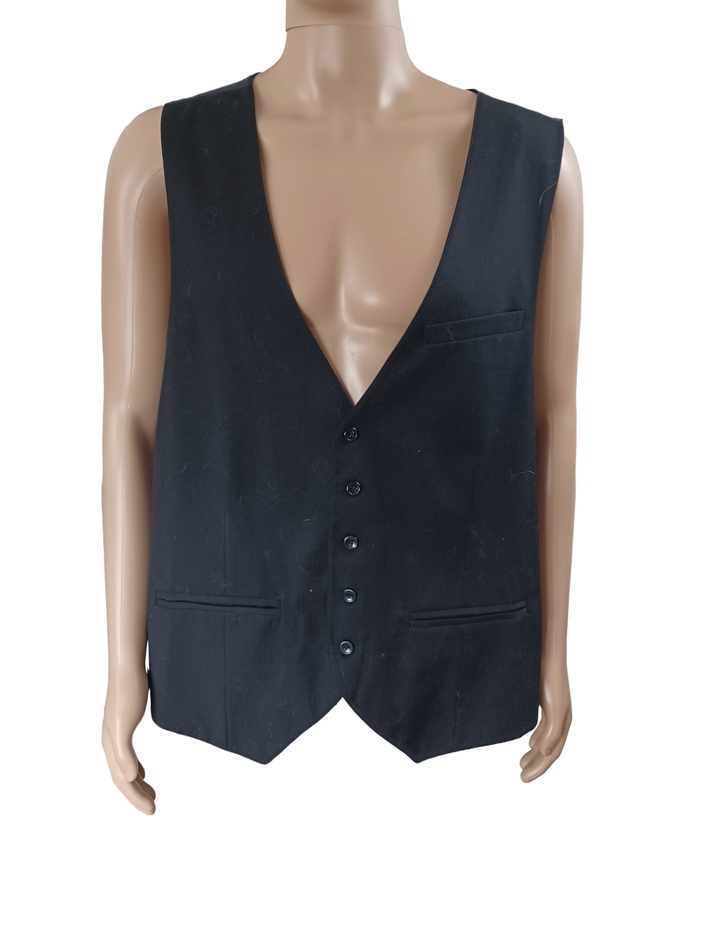 MENS TAILORED DRESS VEST- SLEEK FORMAL WAISTCOAT SIZE 2X